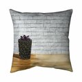 Fondo 20 x 20 in. Succulent In A Pot-Double Sided Print Indoor Pillow FO2794451